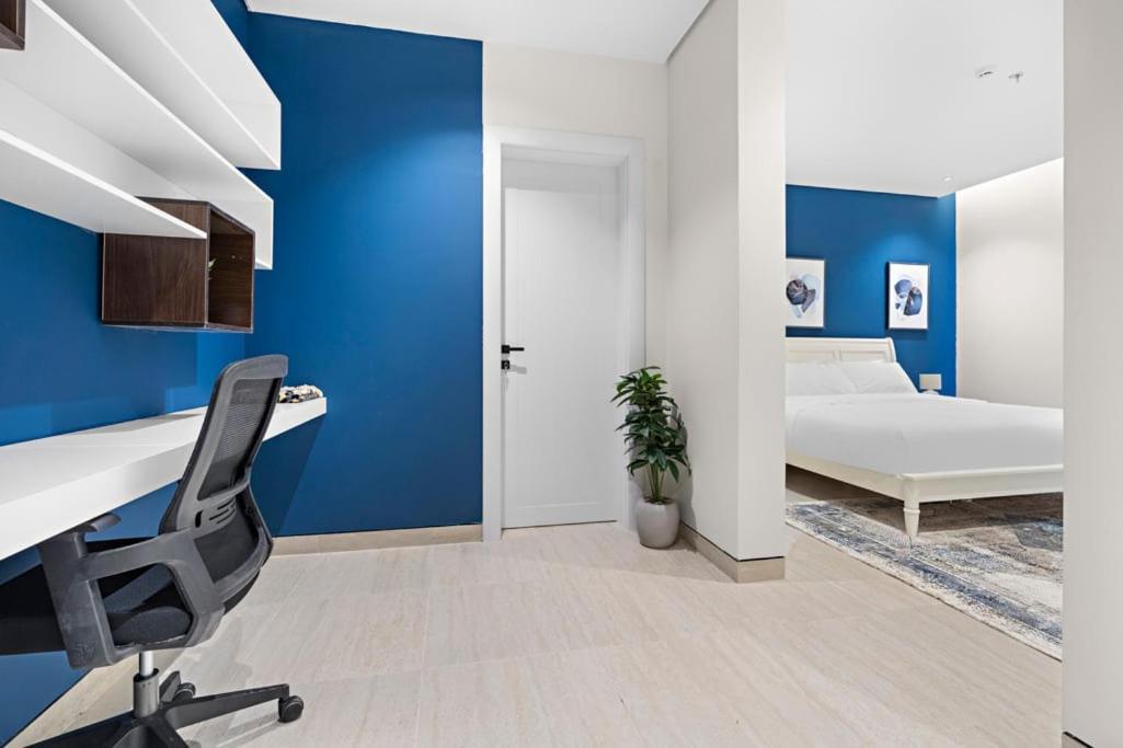 Gr-modern 2-bedroom In Alaqiq,self-entry Apartemen